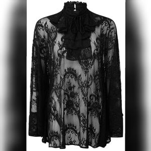 Killstar Immortal Beauty lace tunic top